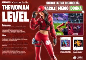 fortnite per caritas italiana